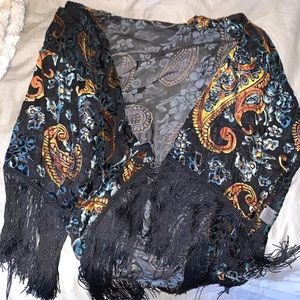 Fringe Suede Cardigan